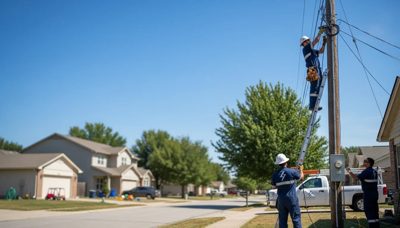 Residential electrician providing installation services in Morristown, OH